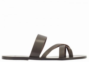 Ancient Greek Sandals Jason Slidesandaler Herre Sjokolade | KFF116UX