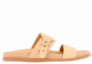 Ancient Greek Sandals Latria Slidesandaler Dame Beige | TYM5642FE