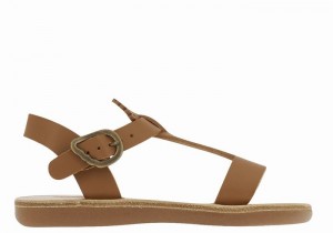 Ancient Greek Sandals Little Amber Soft Flate Sandaler Barn Mørke Brune | MEF1888FT