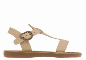 Ancient Greek Sandals Little Amber Soft Flate Sandaler Barn Beige | HGP9645FJ