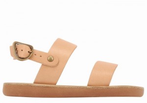 Ancient Greek Sandals Little Clio Soft Casual Sandaler Barn Beige | AIO6381OQ