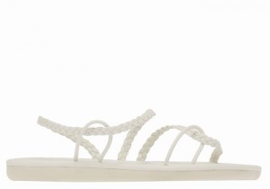 Ancient Greek Sandals Maya Flettede Sandaler Dame Hvite | DIA1444EN