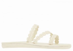 Ancient Greek Sandals Oceanis Slidesandaler Dame Hvite | ZRH874WH