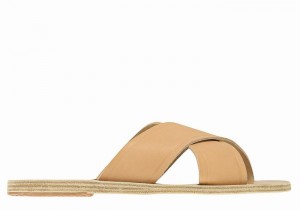 Ancient Greek Sandals Thais Slidesandaler Dame Beige | YUT7395XT