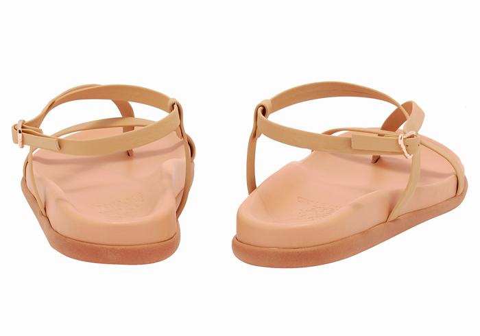 Ancient Greek Sandals Aimilia Sandaler Med Ryggreim Dame Beige | WQE5360FO