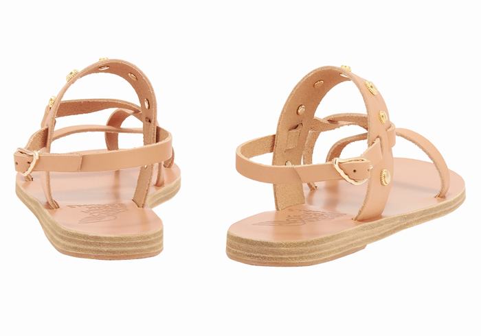 Ancient Greek Sandals Alethea Bee Sandaler Med Ryggreim Dame Beige | EYJ9812RT