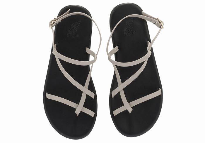 Ancient Greek Sandals Alethea Sandaler Med Ryggreim Dame Grå Brune | ZXH4895CA