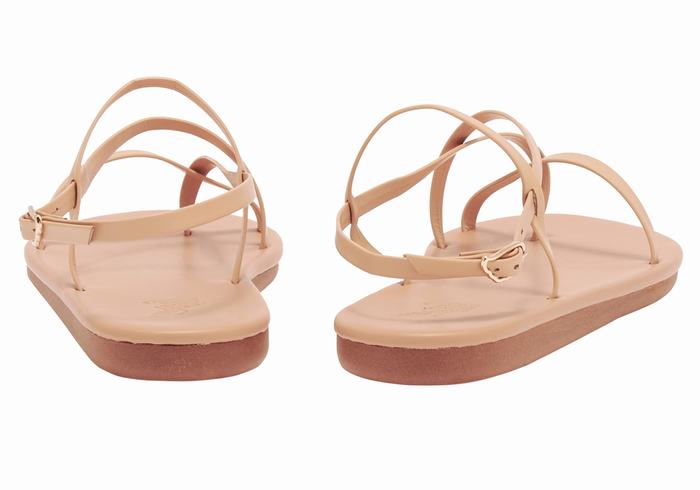 Ancient Greek Sandals Alethea Sandaler Med Ryggreim Dame Beige | AOD5226VN