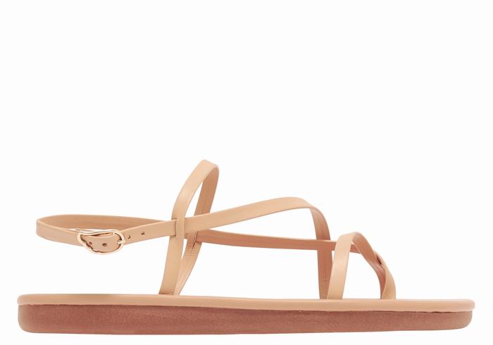 Ancient Greek Sandals Alethea Sandaler Med Ryggreim Dame Beige | AOD5226VN