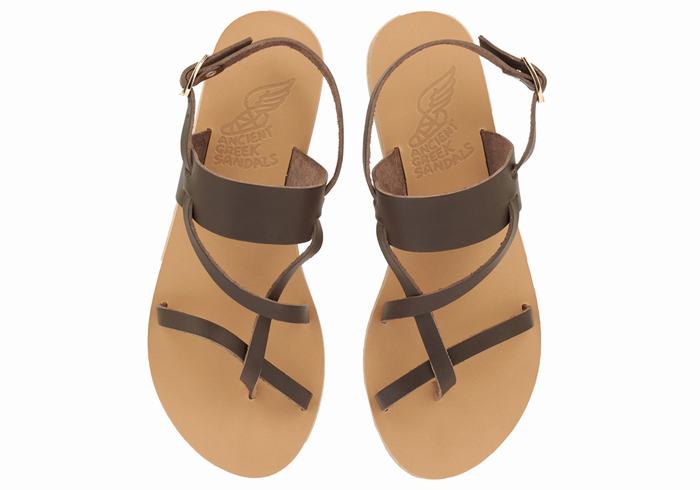 Ancient Greek Sandals Alethea Sandaler Med Ryggreim Dame Sjokolade | SNN3056FF