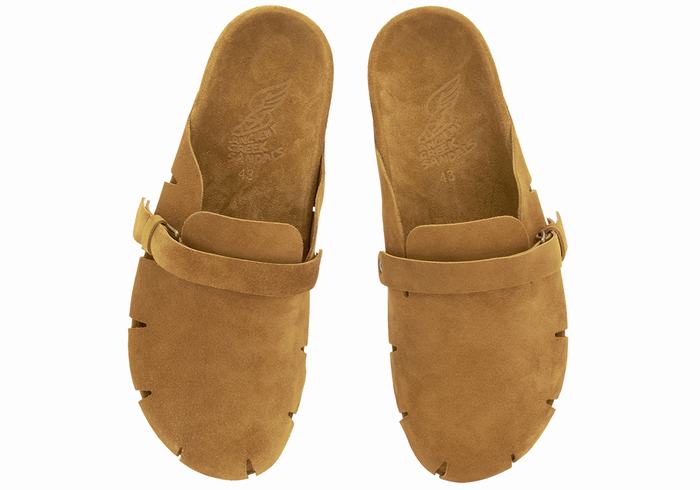 Ancient Greek Sandals Atlas Tøfler Herre Brune | SYE1777KR