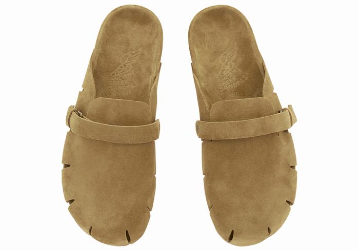 Ancient Greek Sandals Atlas Tøfler Herre Grønn | YYD8067KT