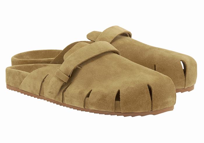 Ancient Greek Sandals Atlas Tøfler Herre Grønn | YYD8067KT