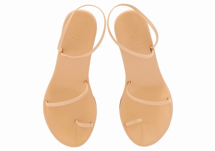 Ancient Greek Sandals Chora Mid Kile Sandaler Dame Beige | EHG6831BJ