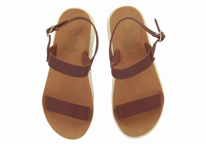 Ancient Greek Sandals Clio Comfort Casual Sandaler Dame Kaffe | VDL1832BO