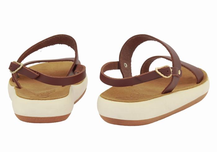 Ancient Greek Sandals Clio Comfort Casual Sandaler Dame Kaffe | VDL1832BO