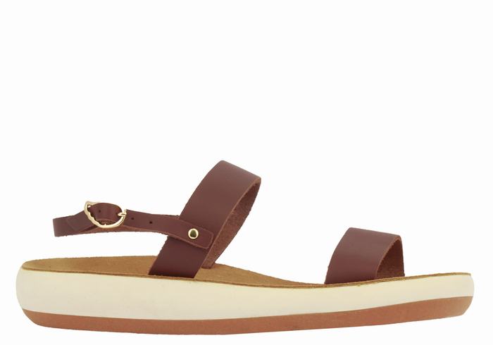 Ancient Greek Sandals Clio Comfort Casual Sandaler Dame Kaffe | VDL1832BO