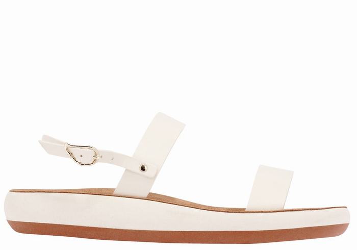 Ancient Greek Sandals Clio Comfort Casual Sandaler Dame Hvite | AWQ963UB