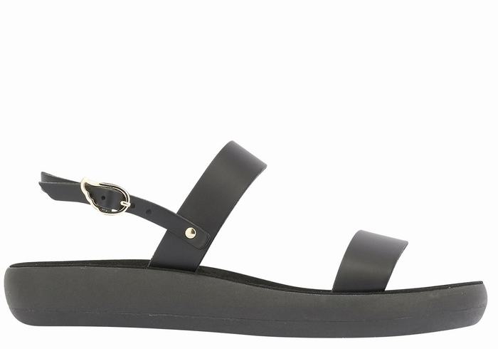 Ancient Greek Sandals Clio Comfort Casual Sandaler Dame Svarte | NCA9033VG