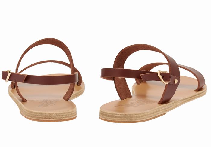 Ancient Greek Sandals Clio Sandaler Med Ryggreim Dame Kaffe | PAD4338JD