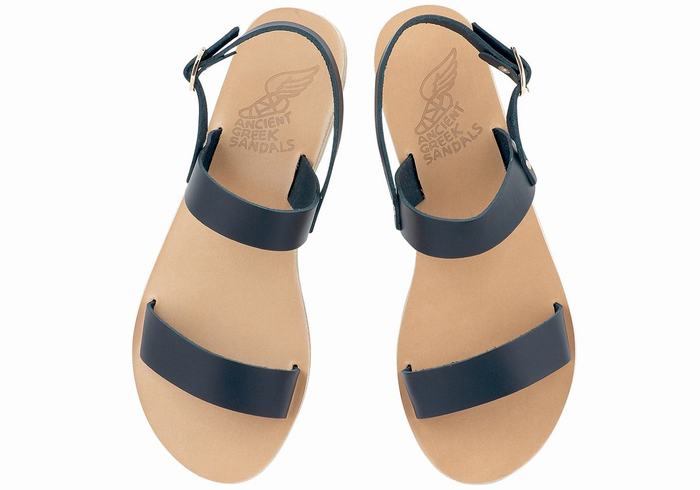 Ancient Greek Sandals Clio Sandaler Med Ryggreim Dame Mørke Blå | CPU2539QU