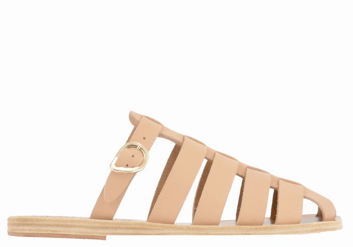 Ancient Greek Sandals Cosmia Fisker Sandaler Dame Beige | JTP9982SH