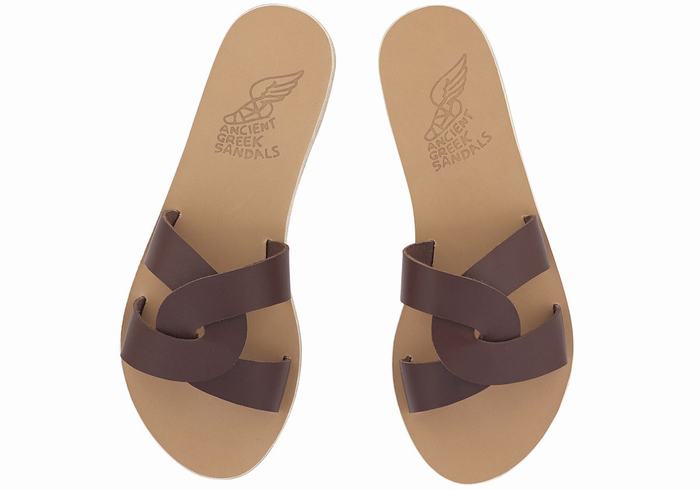 Ancient Greek Sandals Desmos Slidesandaler Dame Kaffe | FBY7459GH