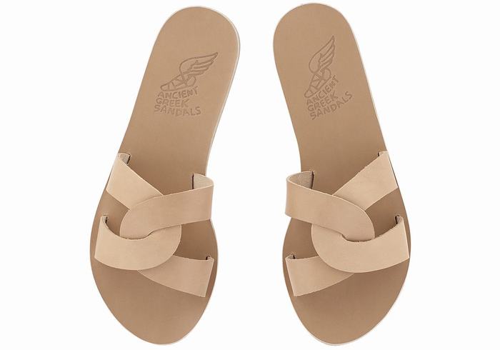 Ancient Greek Sandals Desmos Slidesandaler Dame Beige | ITH753BO