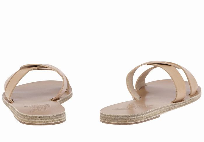 Ancient Greek Sandals Desmos Slidesandaler Dame Beige | ITH753BO