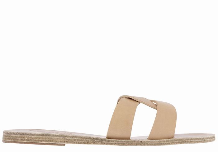 Ancient Greek Sandals Desmos Slidesandaler Dame Beige | ITH753BO