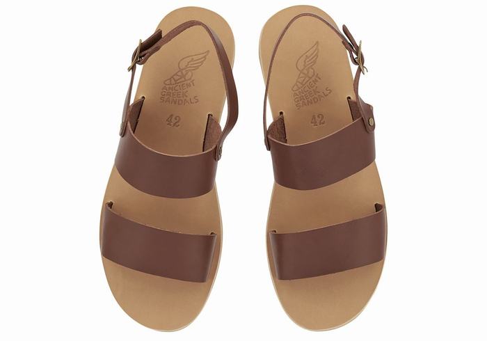 Ancient Greek Sandals Dinatos Casual Sandaler Herre Kaffe | NCP3223KR