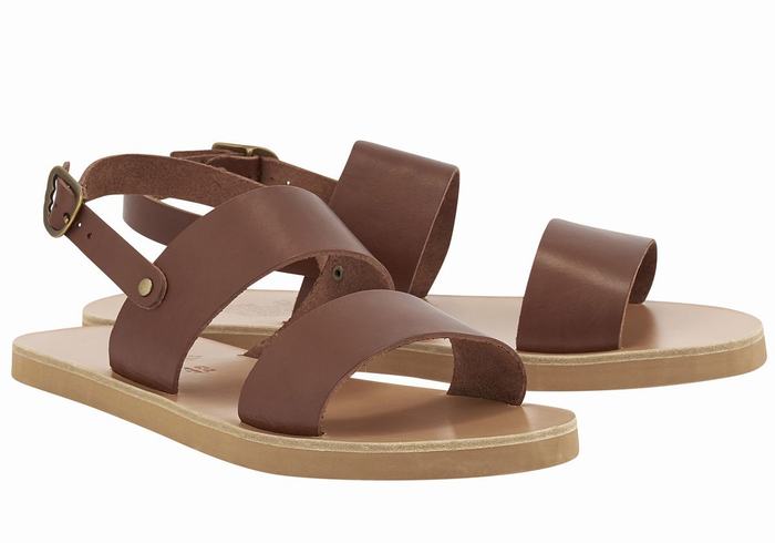 Ancient Greek Sandals Dinatos Casual Sandaler Herre Kaffe | NCP3223KR