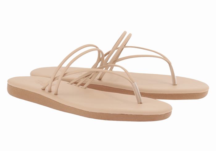 Ancient Greek Sandals E Flip Flops Dame Beige | TQJ6450XZ