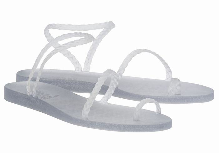 Ancient Greek Sandals Eleftheria Flettede Sandaler Dame Grå Gull | VFZ136YA