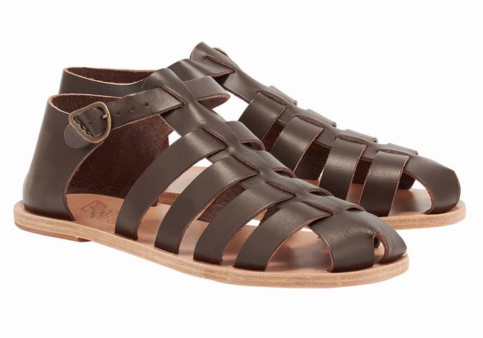 Ancient Greek Sandals Homer Fisker Sandaler Herre Sjokolade | ECV2826UH