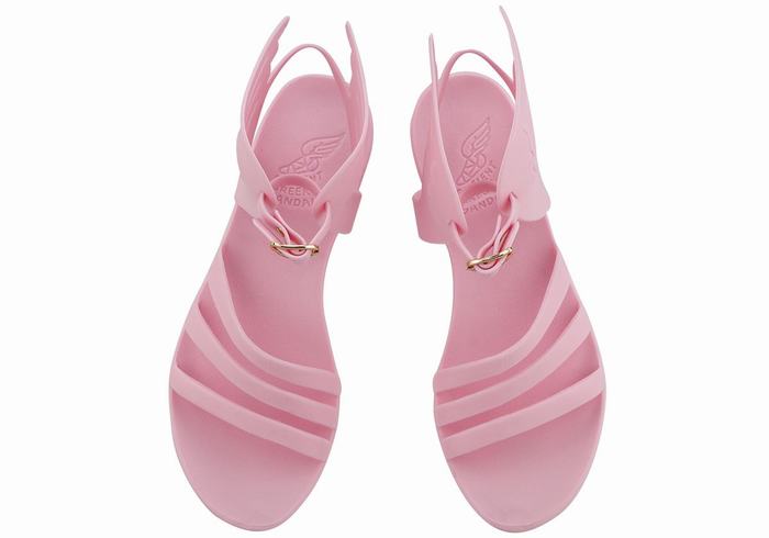 Ancient Greek Sandals Ikaria Sandaler Med Ankelrem Dame Rosa | PSO4155LJ