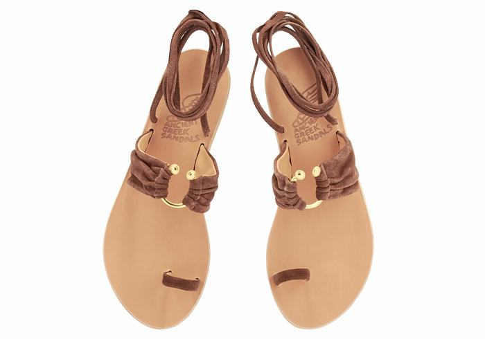 Ancient Greek Sandals Kerasia Gladiatorsandaler Dame Kaffe | VHC2853VT