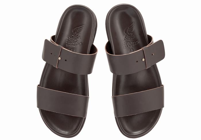 Ancient Greek Sandals Kimon Slidesandaler Herre Sjokolade | ZBR141IT