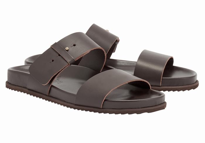 Ancient Greek Sandals Kimon Slidesandaler Herre Sjokolade | ZBR141IT