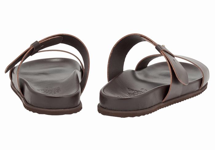 Ancient Greek Sandals Kimon Slidesandaler Herre Sjokolade | ZBR141IT