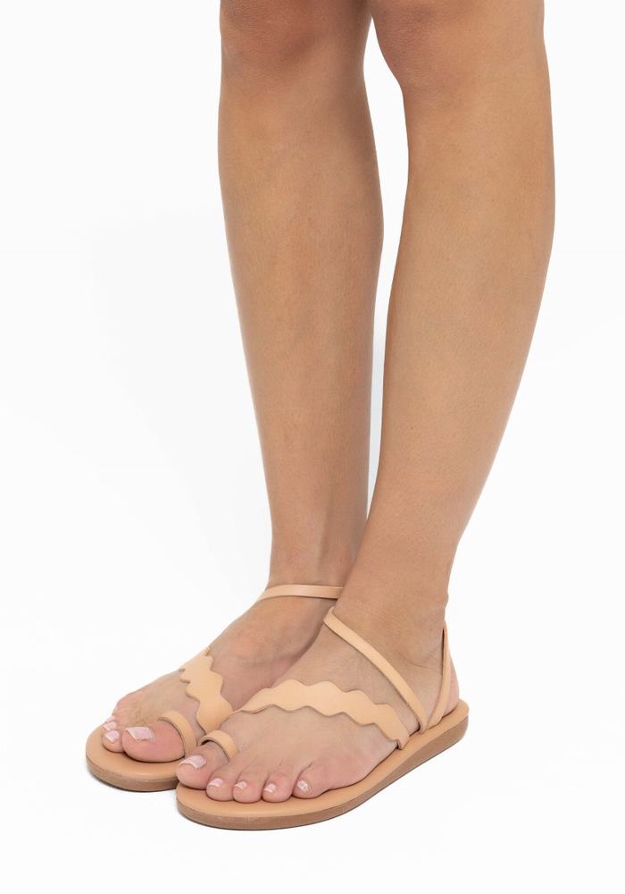 Ancient Greek Sandals Koralia Sandaler Med Tåstolper Dame Beige | ULB1521SN