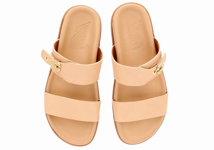 Ancient Greek Sandals Latria Slidesandaler Dame Beige | TYM5642FE