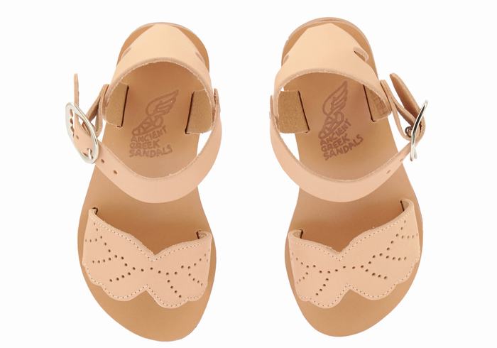 Ancient Greek Sandals Little Andromeda Soft Casual Sandaler Barn Beige | NVC8680JW