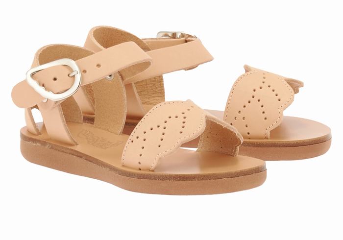 Ancient Greek Sandals Little Andromeda Soft Casual Sandaler Barn Beige | NVC8680JW