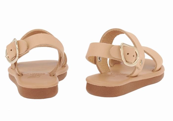 Ancient Greek Sandals Little Calamos Soft Casual Sandaler Barn Beige | TBY3475LB