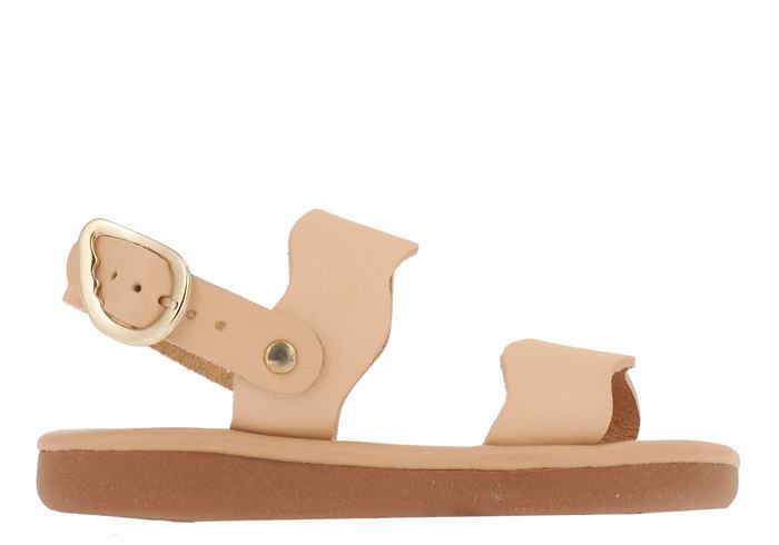 Ancient Greek Sandals Little Calamos Soft Casual Sandaler Barn Beige | TBY3475LB