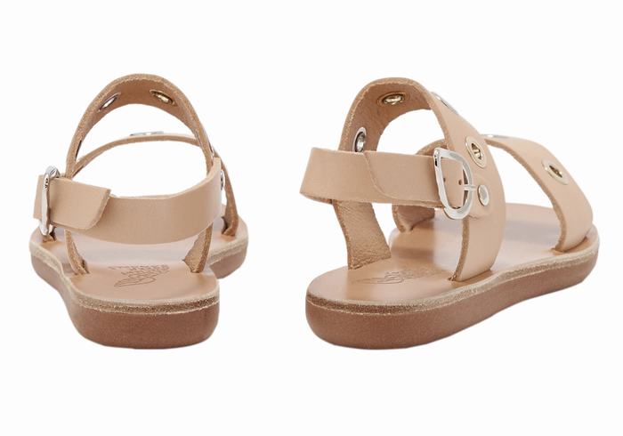 Ancient Greek Sandals Little Clio Eyelets Soft Casual Sandaler Barn Beige | GTH9873FR