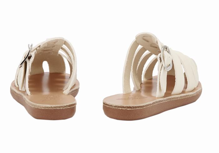 Ancient Greek Sandals Little Cosmia Soft Fisker Sandaler Barn Hvite | MZF5489PW