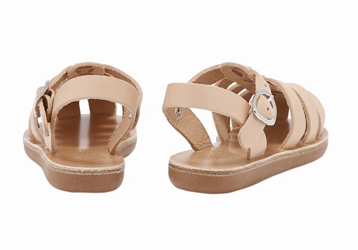 Ancient Greek Sandals Little Ektoras Soft Fisker Sandaler Barn Beige | KTN221VF