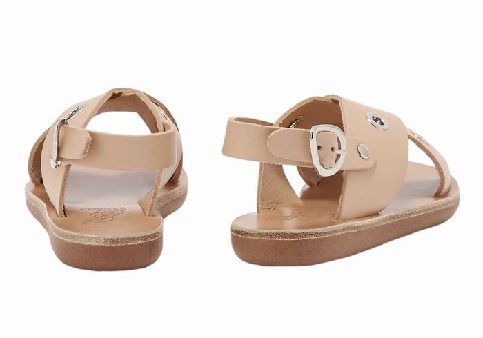 Ancient Greek Sandals Little Maria Eyelets Soft Casual Sandaler Barn Beige | XTL7569WR